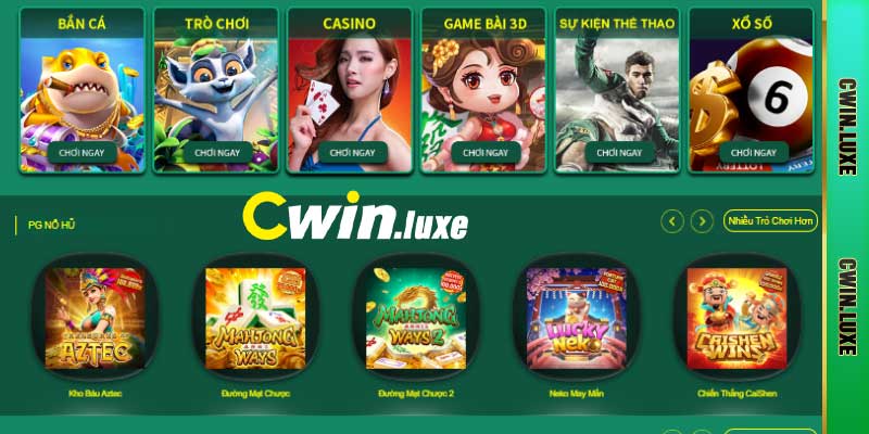 Giới thiệu Cwin với sự đa dạng sản phẩm cá cược